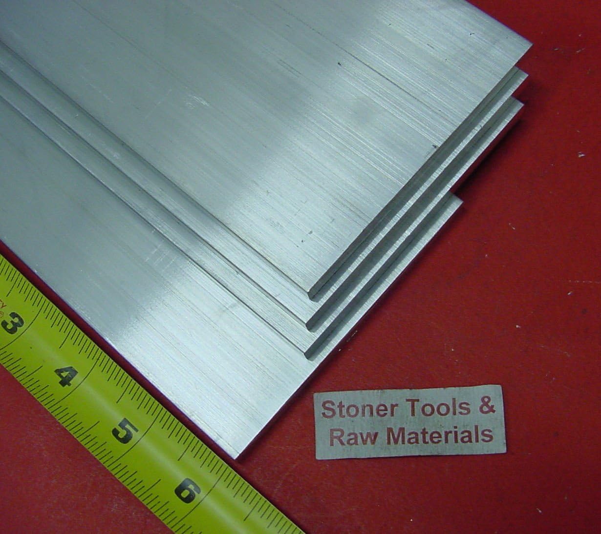 4 Pieces 1/4" X 5" Aluminum 6061 Flat BAR 6" Long T6511 .250" Plate Mill Stock