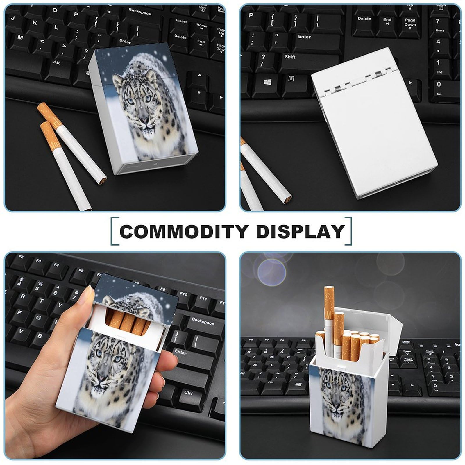 Amazon.com: Durable Plastic Cigarette Case, Blue Eyed Snow Leopard Print Easy Open/Close Design Compact and Stylish Cigarette Box for Men and Women : Health & Household Amazon.com: Durable Plastic Cigarette Case, Blue Eyed Snow Leopard Print Easy Open/Close Design Compact and Stylish Cigarette Box for Men and Women : Health & Household