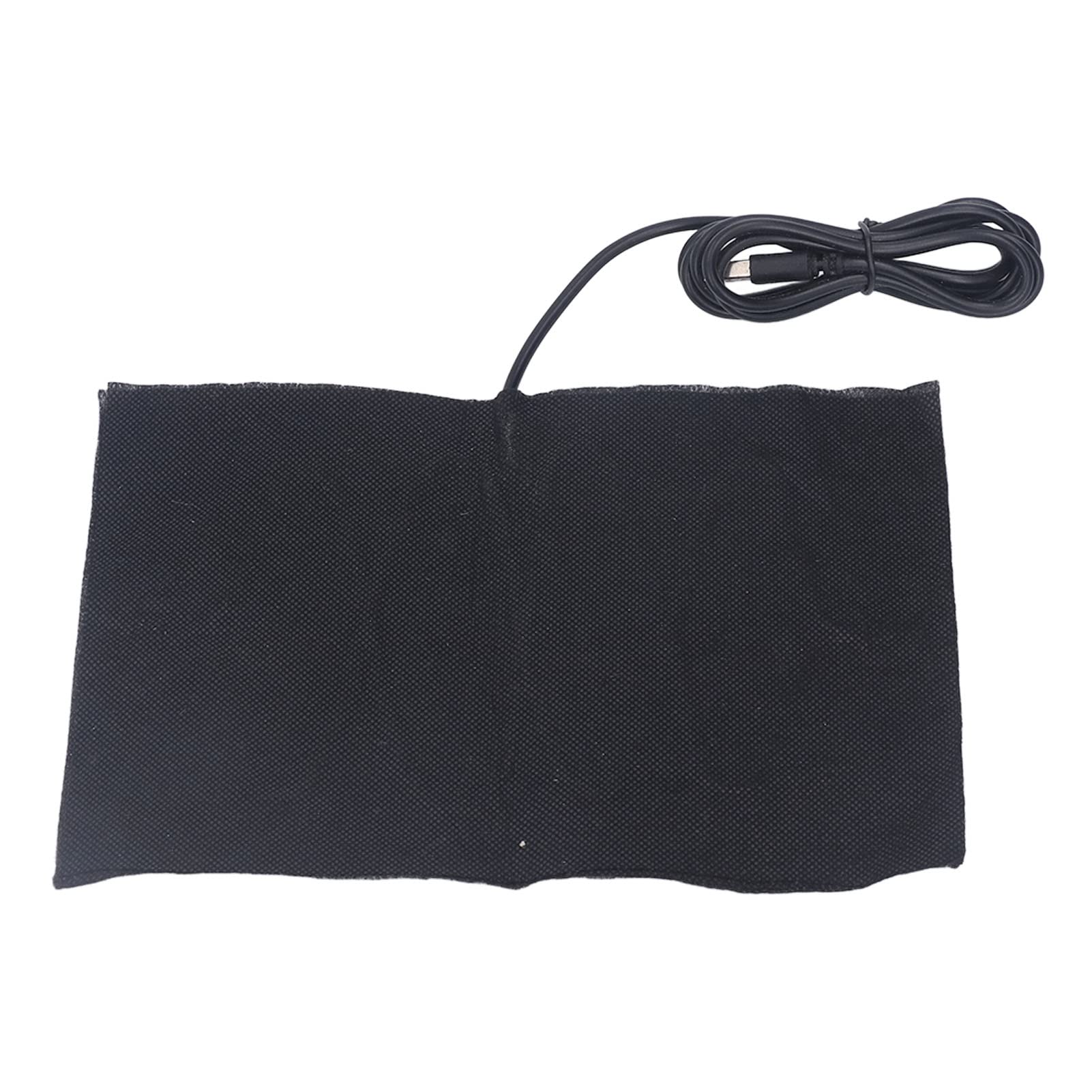 Fafeicy USB Electric Heating Pad DC5V 140°F, Foldable Carbon Fiber Electric Heating Pad 15X20Cm, for Warming Shoulders, Neck and Waist