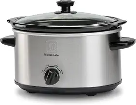Toastmaster Panela Elétrica De Cozimento Lento 5 Litros, Aço Inoxidável