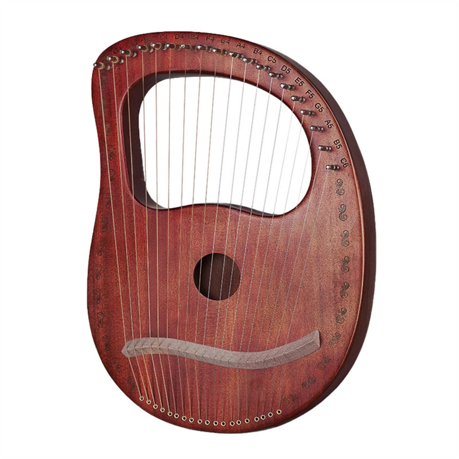 Lira Arpa 16 Corde Professionale Folk Strumento in Legno per Musicisti e Principianti, Ideale per Musica Tradizionale e Folk