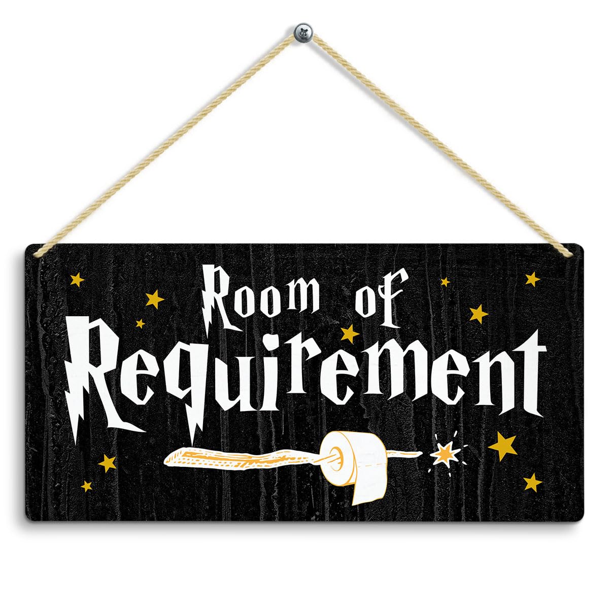 Lothuy Room of Requirement Plaque, Gothic Magic Gifts Wall Decor for Bathroom, Wizardry Sign for Front Door, Funny Magic Home House Decor 12 X 6 In-image-31