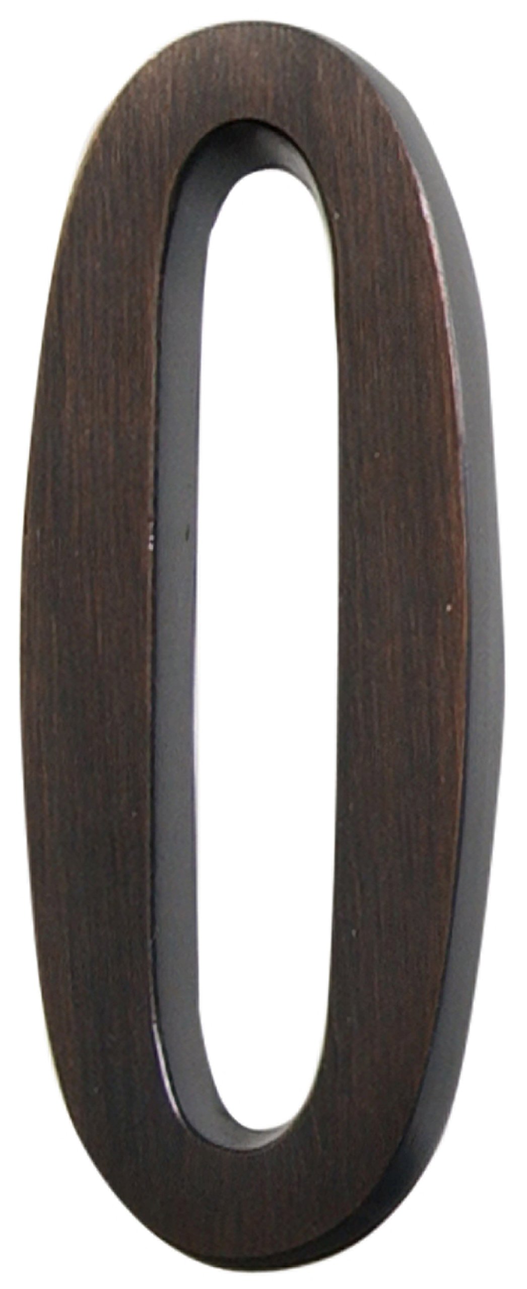 Distinctions by Hillman 843254 4-Inch Die Cast Self-Adhesive House Address Plaque, Aged Bronze, Number 0