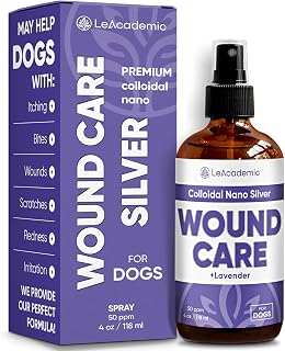 Dog Wound Care + Lavender | Wound Care for Dogs | Skin Irritation Treatment | All Breeds Itch Spray | Lavender Spray | Pet Cone | 4 Oz