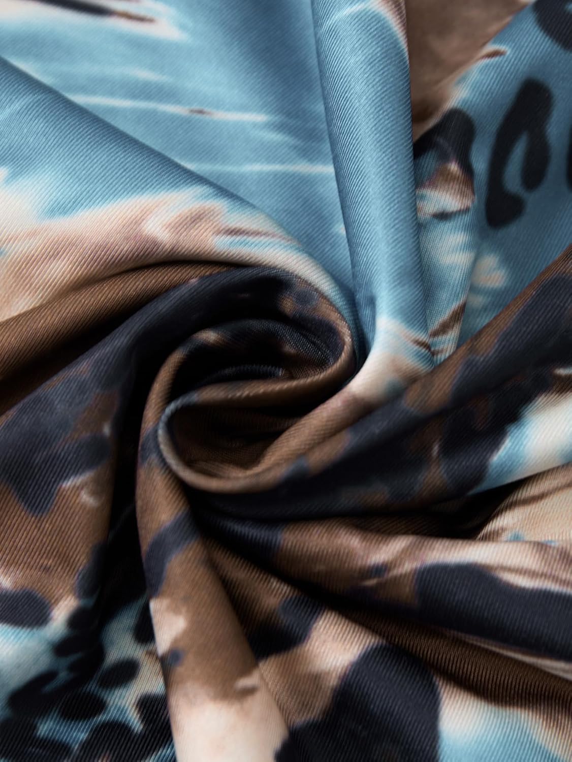 Women's Backless Maxi Tube Dress Twist Front Leopard Print Strapless Bodycon Fishtail Party Club Dresses - Image 5