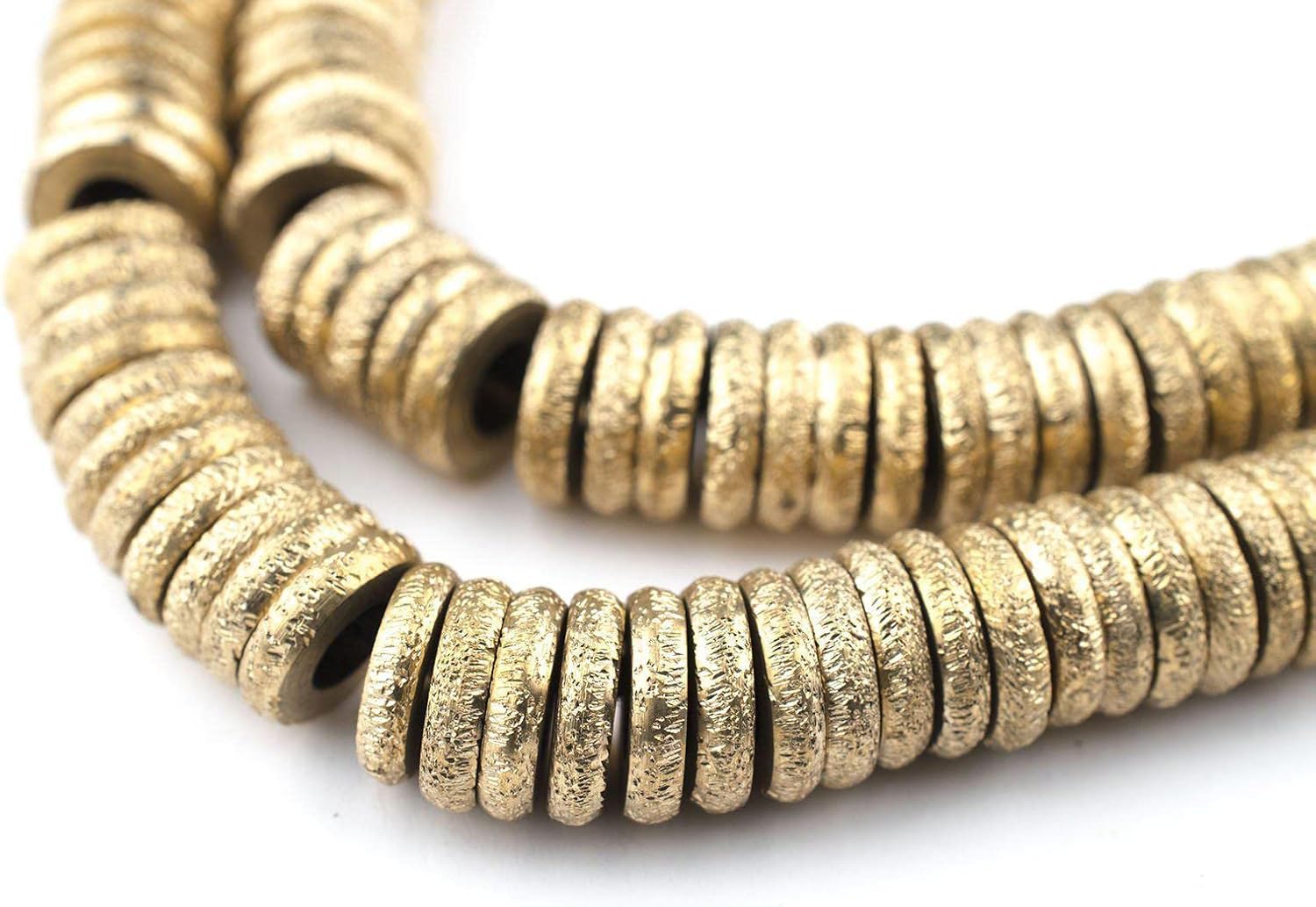 The Bead Chest Brass Donut Beads (10mm)