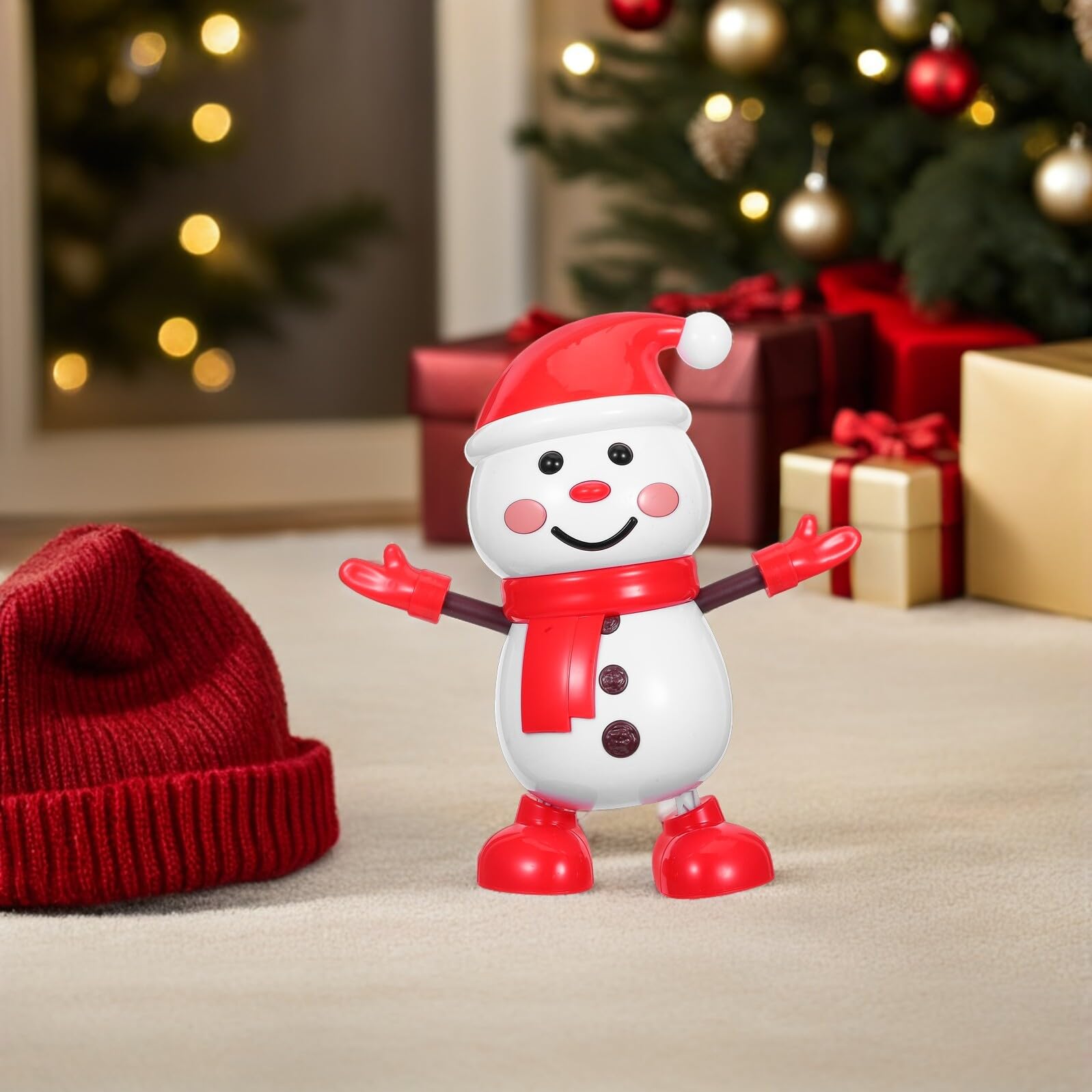 Muñeco de Baile de Juguete Navideño Figura Musical Animatrónica Decoración para Fiesta de Invierno Coleccionable para Adultos