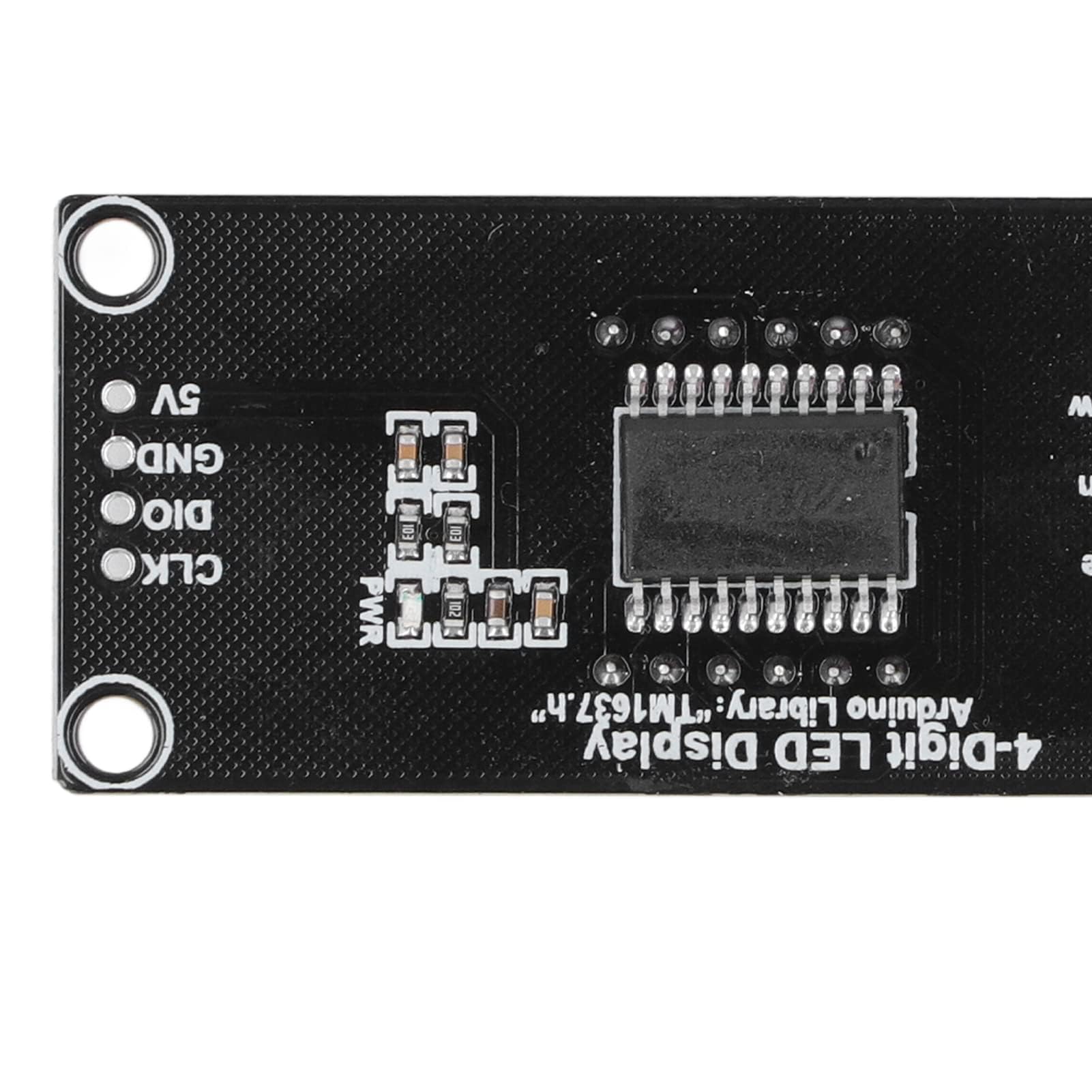 Tube à 4 Chiffres, 4 Ensembles de Tubes Numériques à 4 Chiffres avec En-tête de Broche Led Display Board Module D'horloge à 7 Segments TM1637 0.56in (Rouge MRA041D)