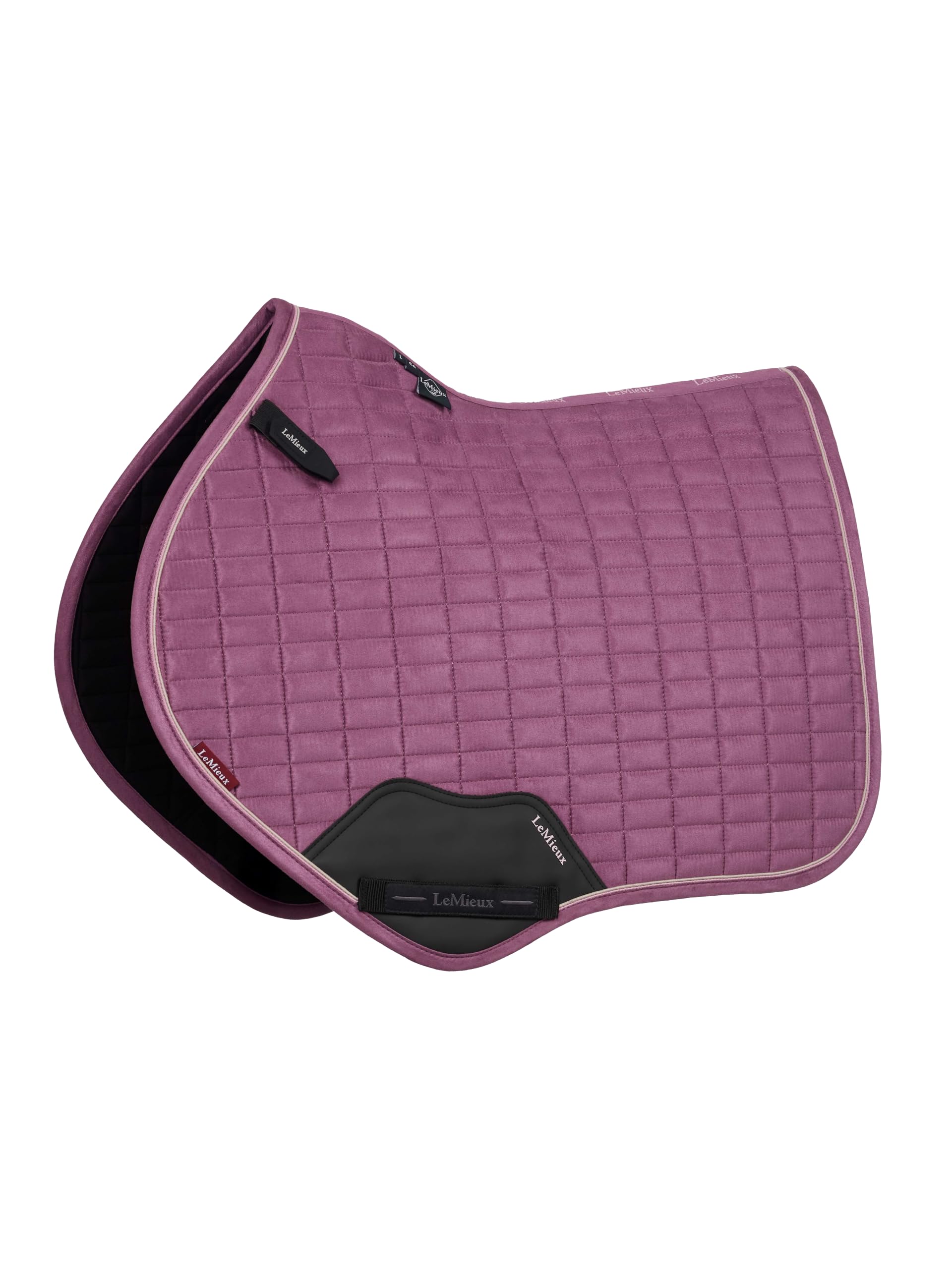 LeMieux Suede Close Contact Saddle Pad Square - Breathable - High Wither - Mallow - Large