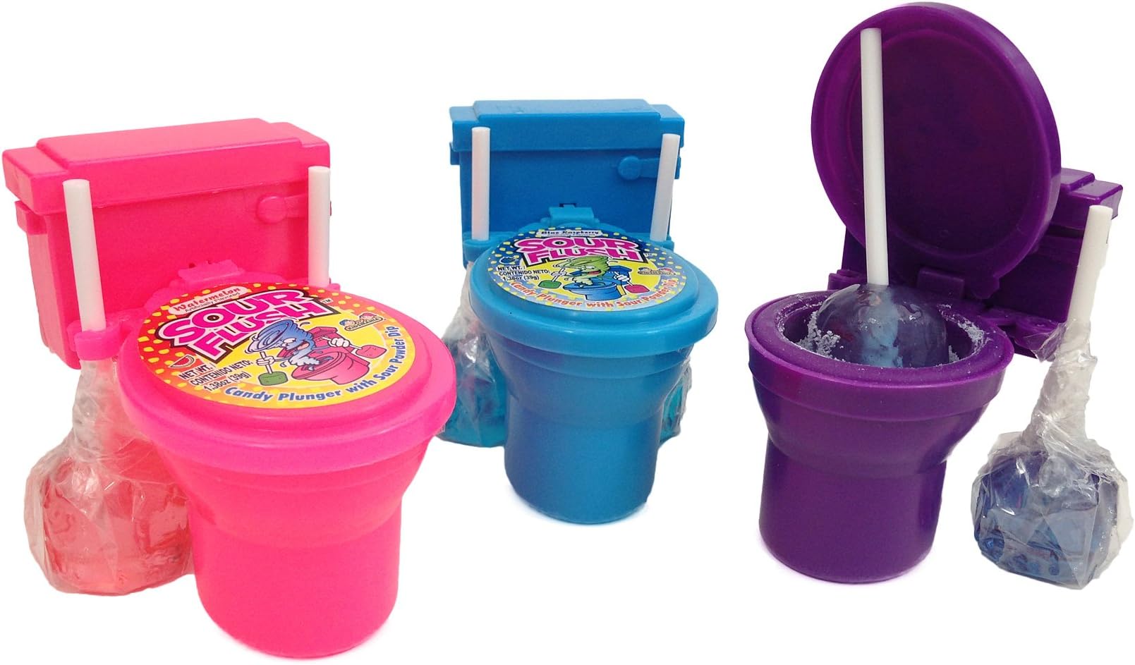 Kidsmania Sour Flush Watermelon, Grape and Blue Raspberry Pack