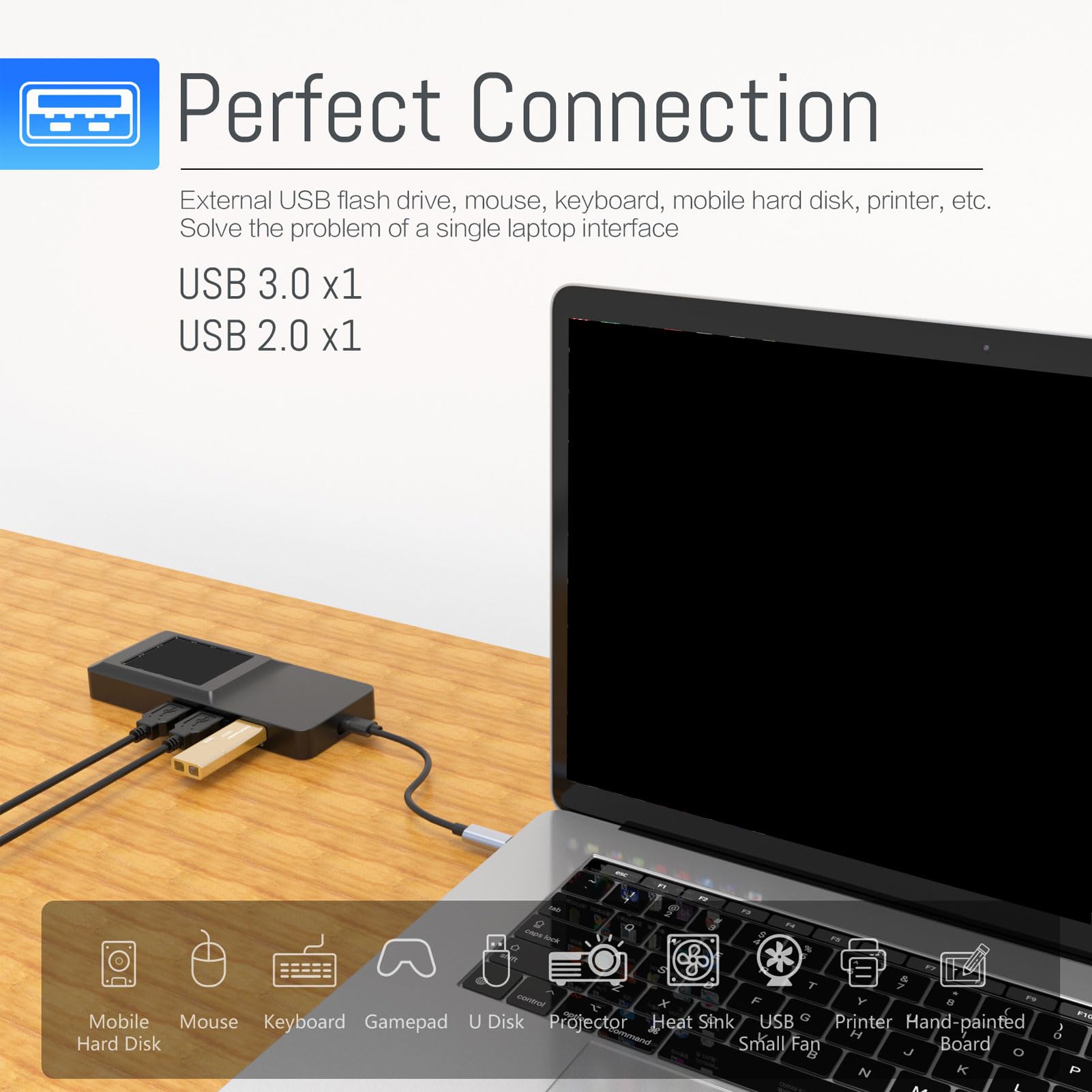 Hub USB C 8 W 1 do Odtwarzacza Stream Deck, 4K HDMI, RJ45, 100 W PD, Stacja Dokująca USB 3.0 z Czytnikiem Kart do MacBooka, MateBooka Pro i Dell