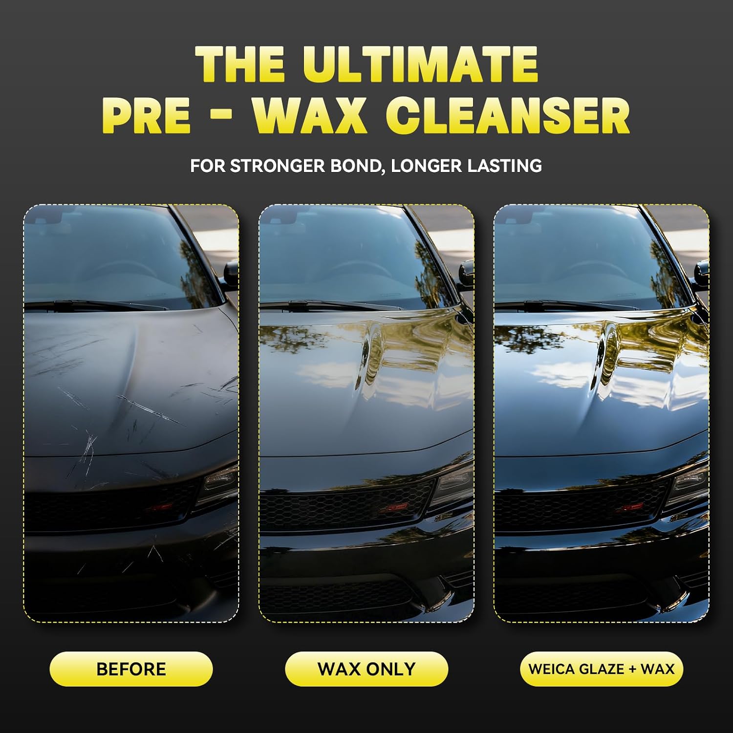 Ultra Fine Glaze - 17.6 Bottle Polish for Mirror Shine & Pre-Wax Cleanser - Jewel-Like Finish for Automotive Paint - Apply by DA Polisher or Hand - All Painted Surfaces