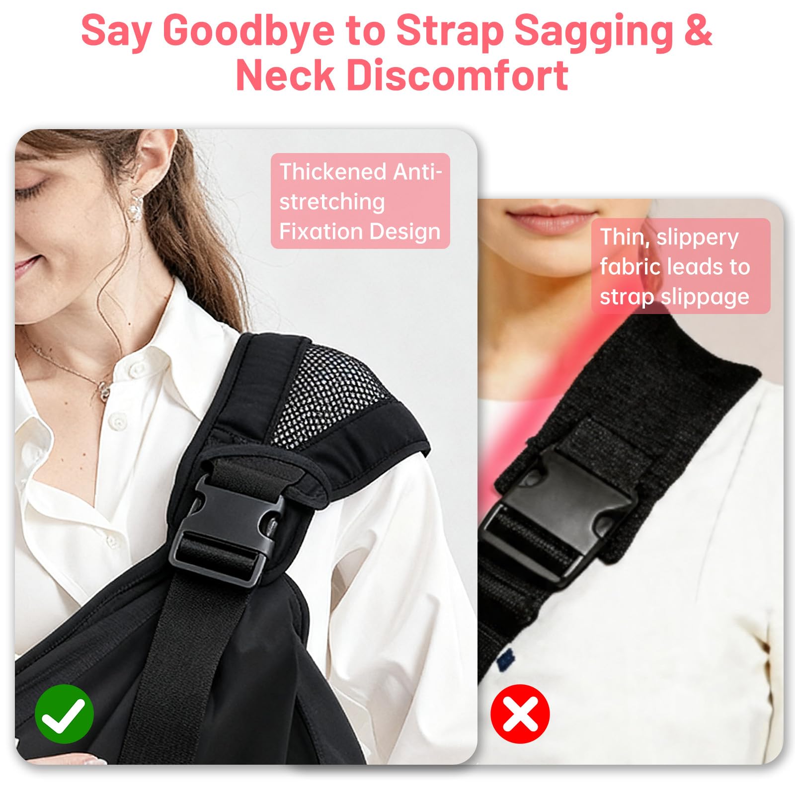 Mumgaroo Baby Sling, Adjustable Toddler Carrier Sling, Breathable Baby Sling Carrier with Thick Shoulder Straps for Newborn, Infant, Toddler, 0-36 Months (Black) — view 6