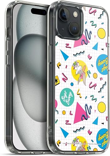 Miniatura 90 de Head Case Designs Funda de gel suave con licencia oficial de Looney Tunes Retro Bugs Bunny compatible con Apple iPhone 11 Pro Max Retro,Blanco y