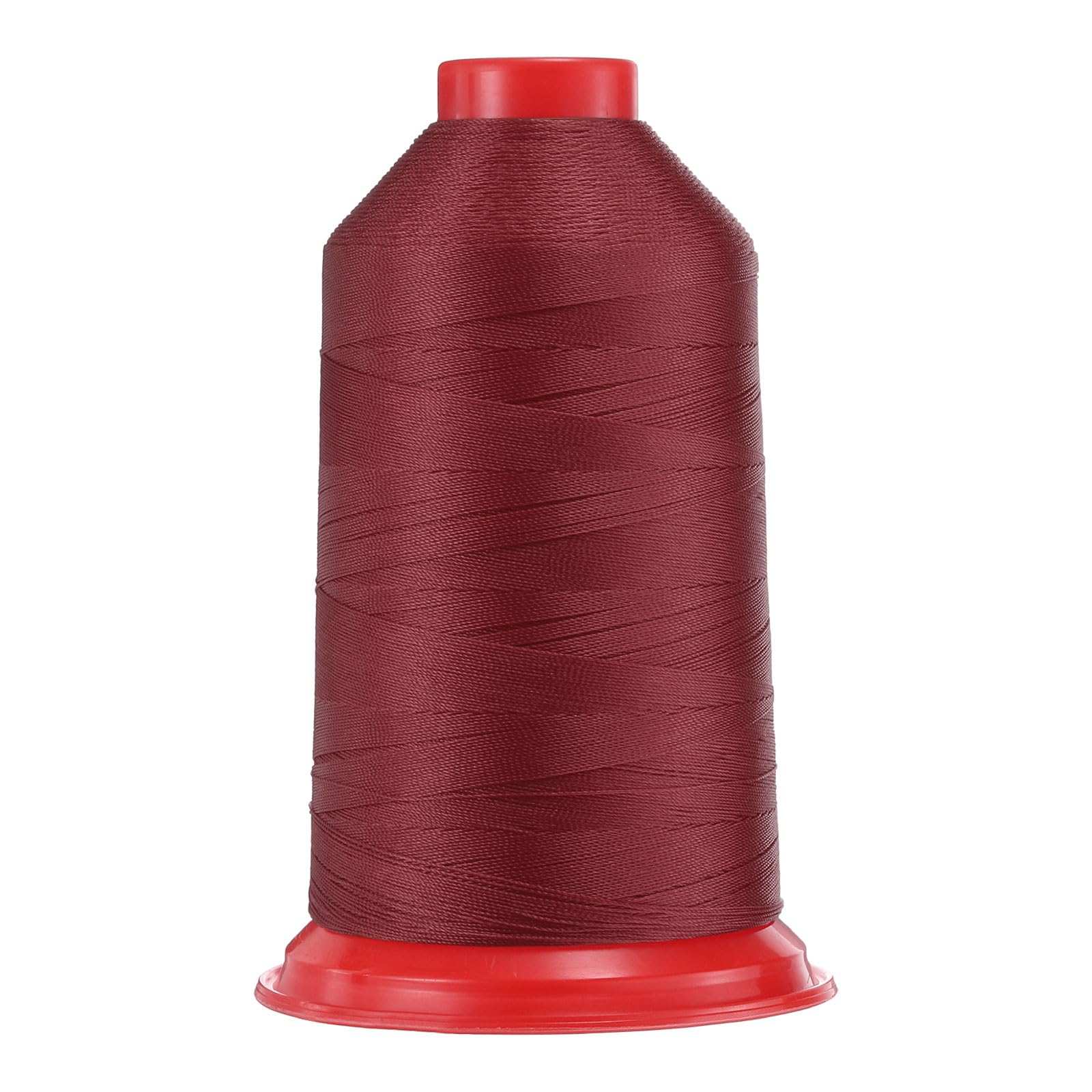 uxcell 1968 Yards Bonded Nylon Sewing Thread Size 280D/3 Sewing-Heavy Duty Nylon Upholstery Thread Outdoor Thread for Leather Jeans and Weaving Craft Machine DIY Burgundy Red