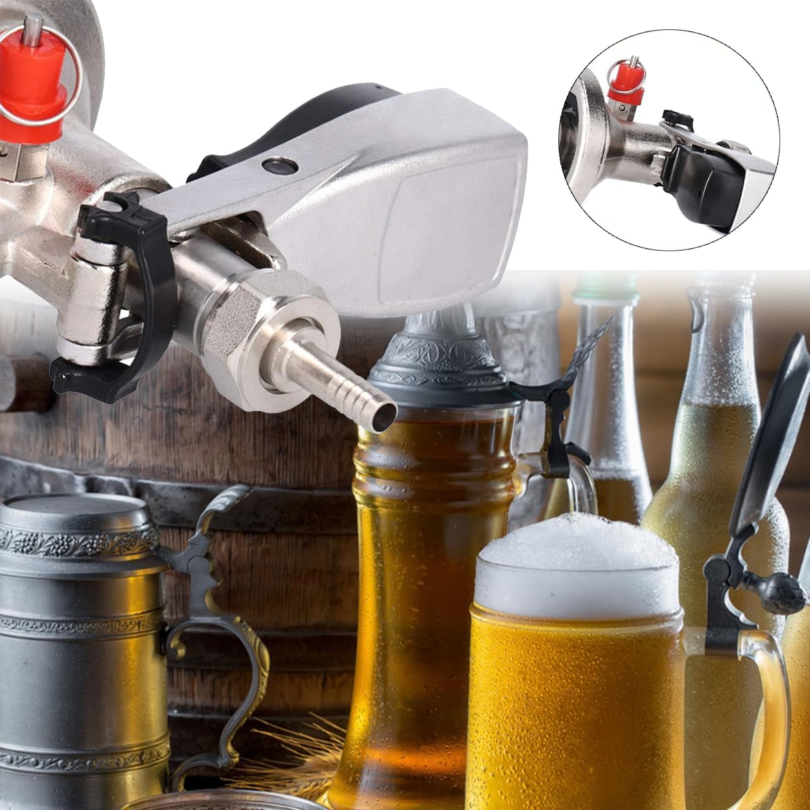 10 Spazzoline Per Pulizia Rubinetti Birra - Tappi Per Manutenzione Birra Alla Spina - Foto 8