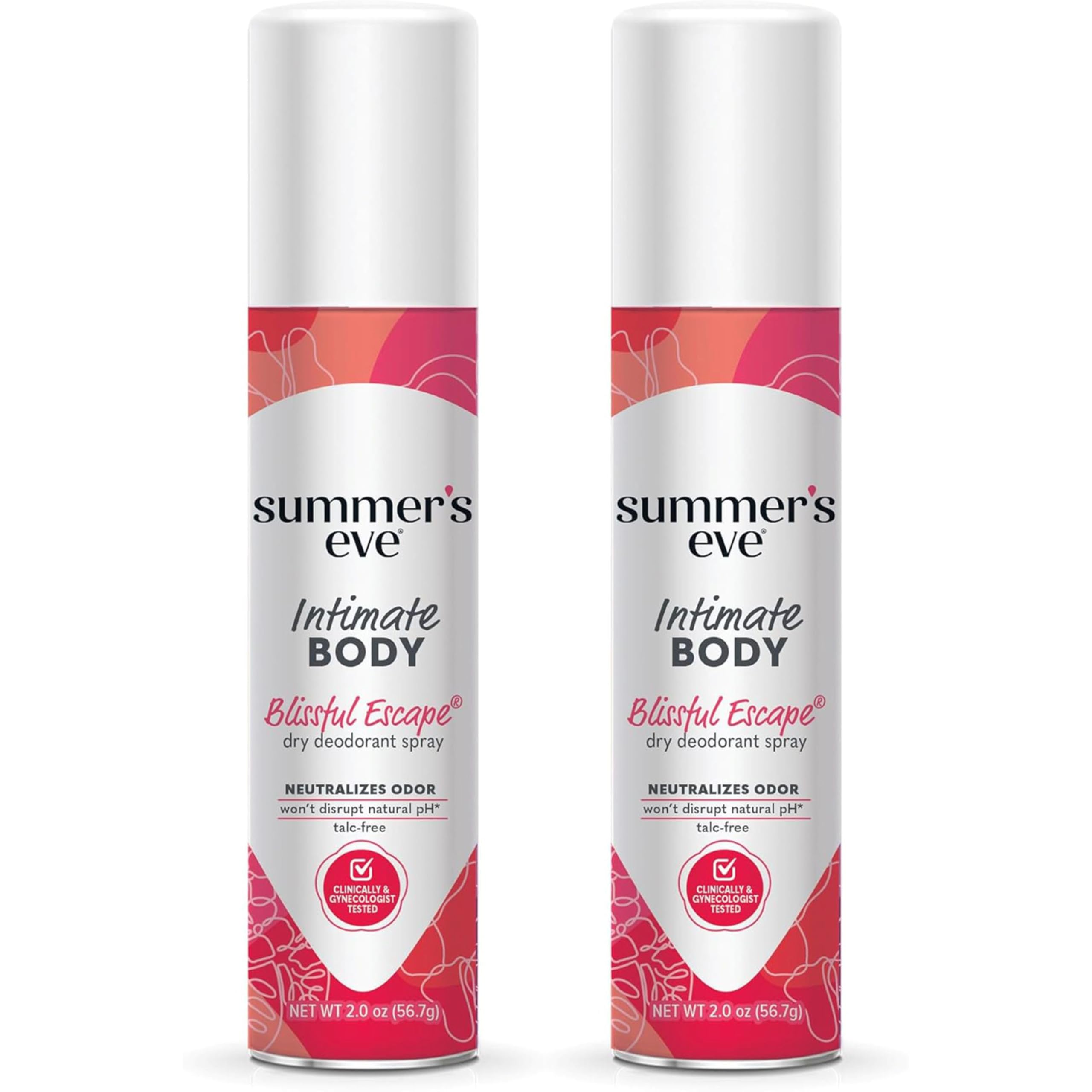 Blissful Escape Daily Refreshing Feminine Spray, 2 oz (Pack of 2)