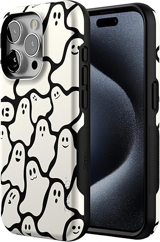 Vista 240 de Casely Funda para iPhone 15 Pro Jardín Secreto Flores mixtas Funda atrevida Compatible con MagSafe y botón de acción Jardín Secreto Floral