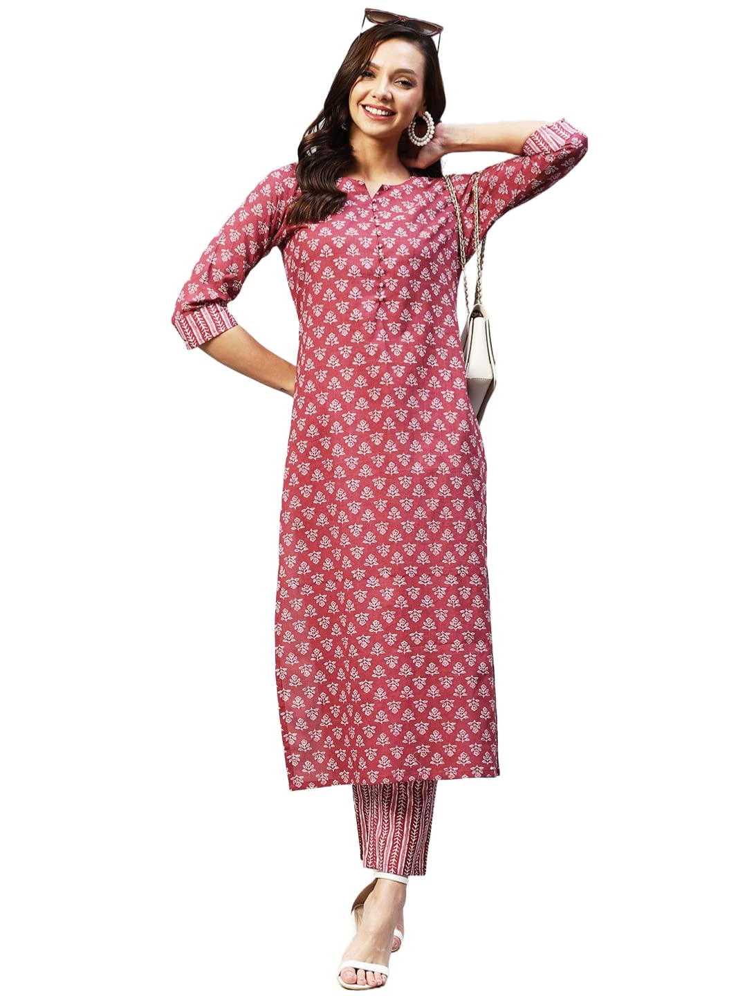 ANNI DESIGNERWomen's Cotton Blend Kurta