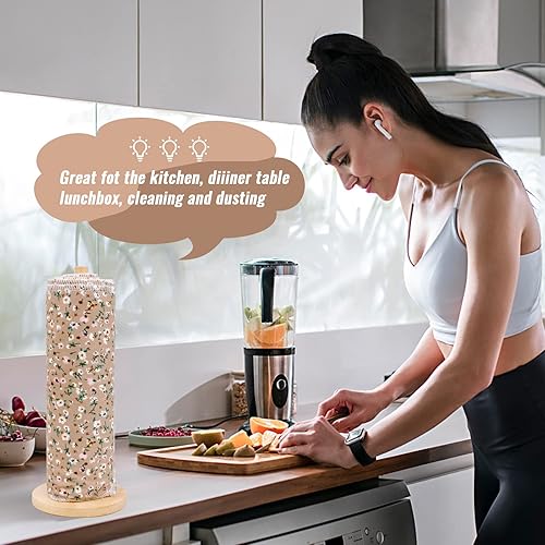 Miniatura 6 de UNIMEIX Paquete de 12 toallas de papel reutilizables, lavables, sin residuos, reutilizables, ecológicas, sin papel, para Kichen, 9.8 pulgadas