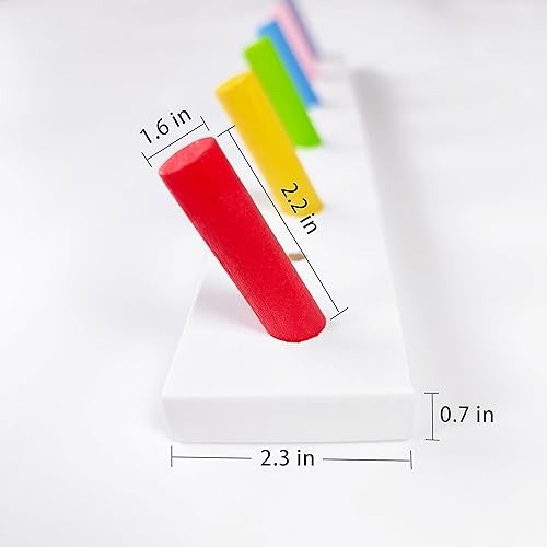 Miniatura 3 de AMAPON Percheros de madera para colgar en la pared, 6 ganchos, clavijas para colgar sombreros, toallas, bolsos, correas, paraguas, gorras de