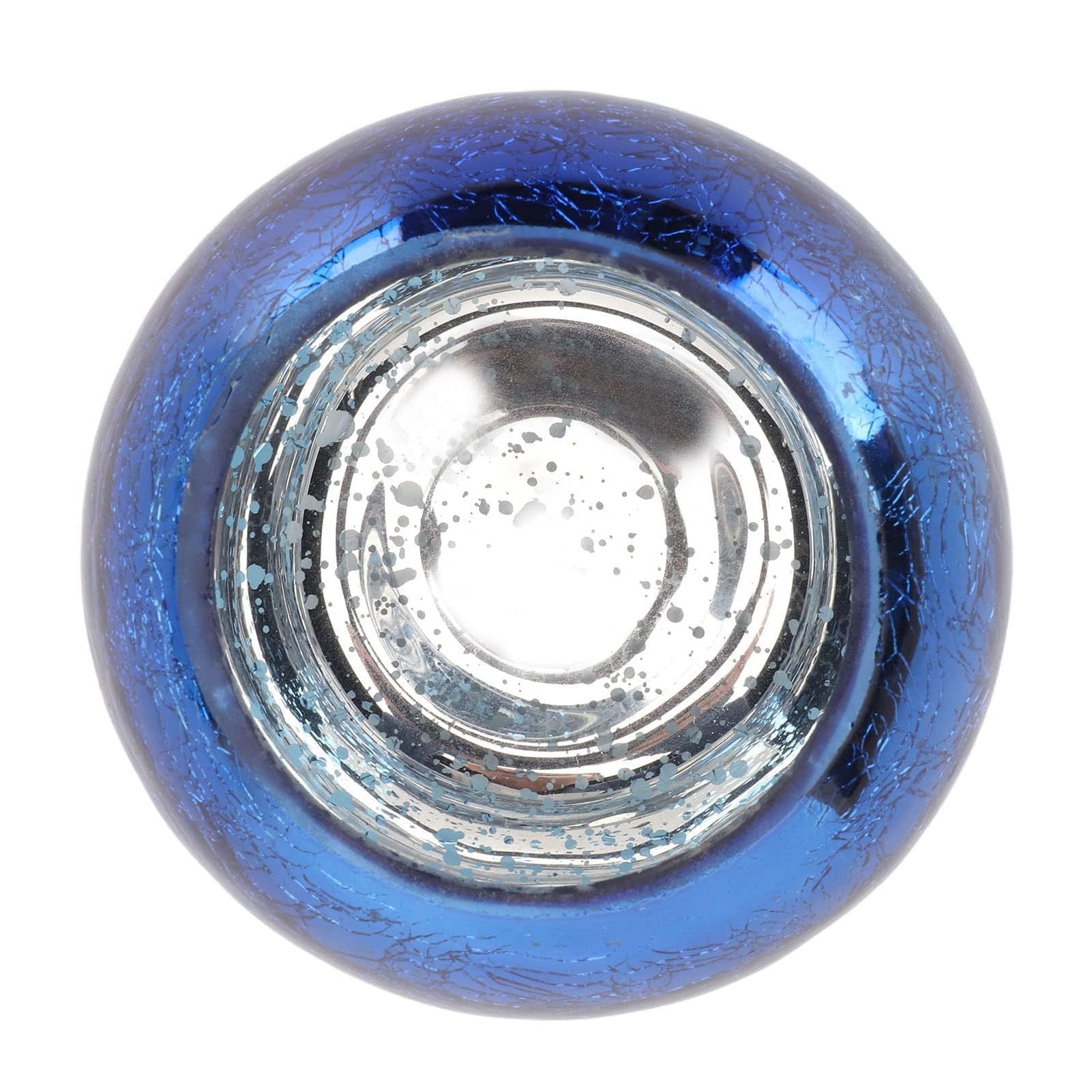 Portacandele in Vetro Decorativo, Sfumatura Blu, per Candele Votive, Matrimoni, Chiesa, Camera da Letto, Decorazione Tavola, Feste di Compleanno