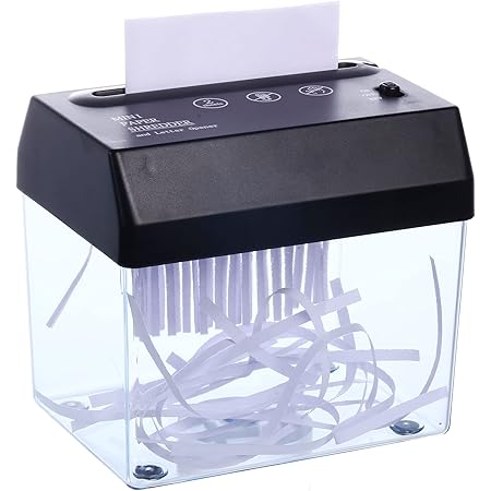 Amazon.com : Auto Paper Shredder - Portable Mini Paper Shredder, A6 ...
