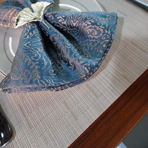 Miniatura 9 de Red-A - Manteles individuales para mesa de comedor, resistentes al calor, lavables, fáciles de limpiar