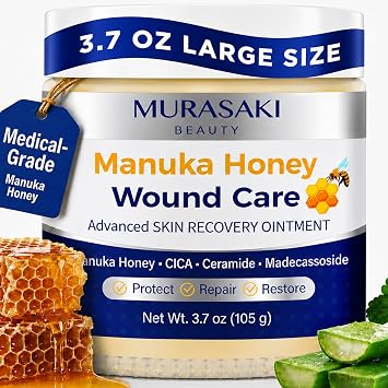 Manuka Honey Wound Care Skin Moisturizing Recovery Barrier Balm 3.7oz105g
