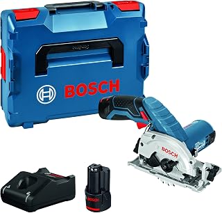 12V System Cordless Circular Saw GKS 12V-26 (incl. Hex Key, Parallel Guide/Guide Rail Adapter, 1x Circular Saw Blade, Charger GAL 12V-40, 2X Battery GBA 12V 2.0Ah, L-BOXX 136)