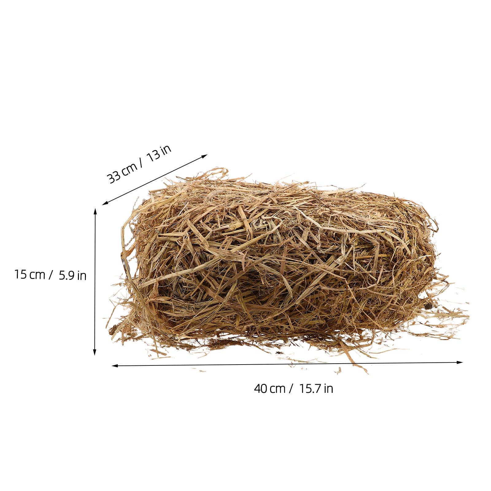 ibasenice 1 Set Naturstroh als Einstreu für Kleintiere (2,2 Pfund)