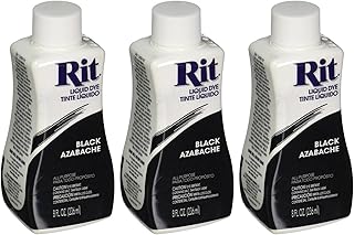 Liquid Fabric Dye Black 8 Ounces, Pack of 3