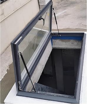 Customizable Roof Skylight with Tempered Glass, Universal Sealed Skylight Cover for Rain Protection, Large & Small Skylight Lid for Attic/Sun Room80x40cm/31.5x15.7inch