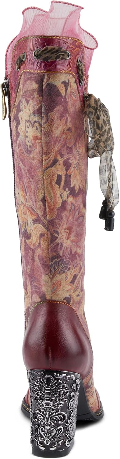 L`Artiste Rorria Women's Boot with Playful Elegance and Comfortable Chunky Heel