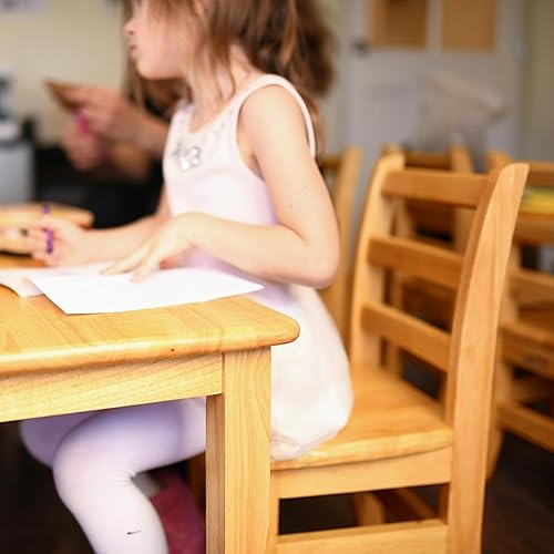 Miniatura 2 de Silla ECR4Kids montada con espalda escalonada de 3 peldaños, Natural, 2