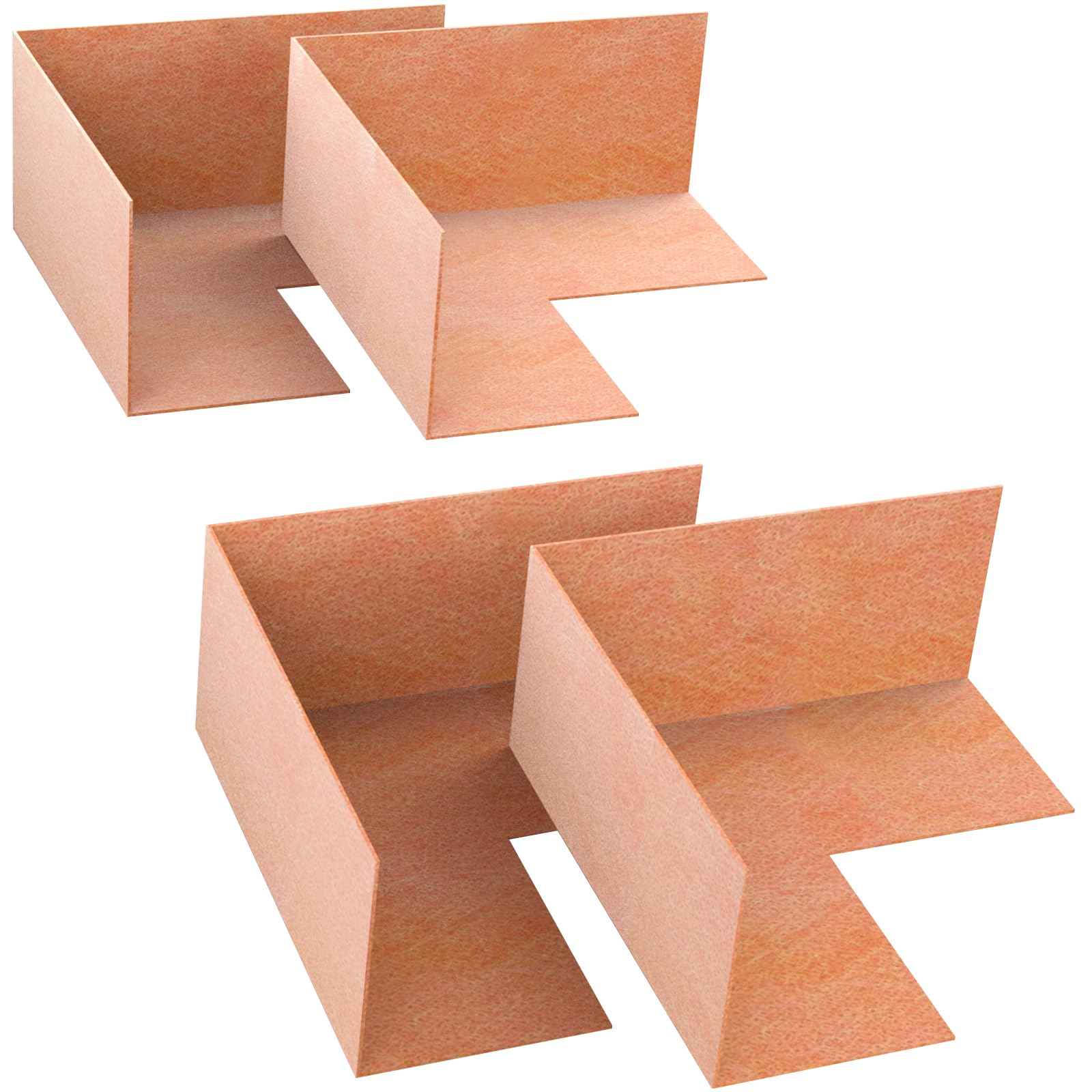 Muschbath 4 Pack Inside Waterproof Membrane, Waterproofing Membrane Seamlessly Fits the Corner, for Bathroom Shower Steam Room Toilet Kitchen