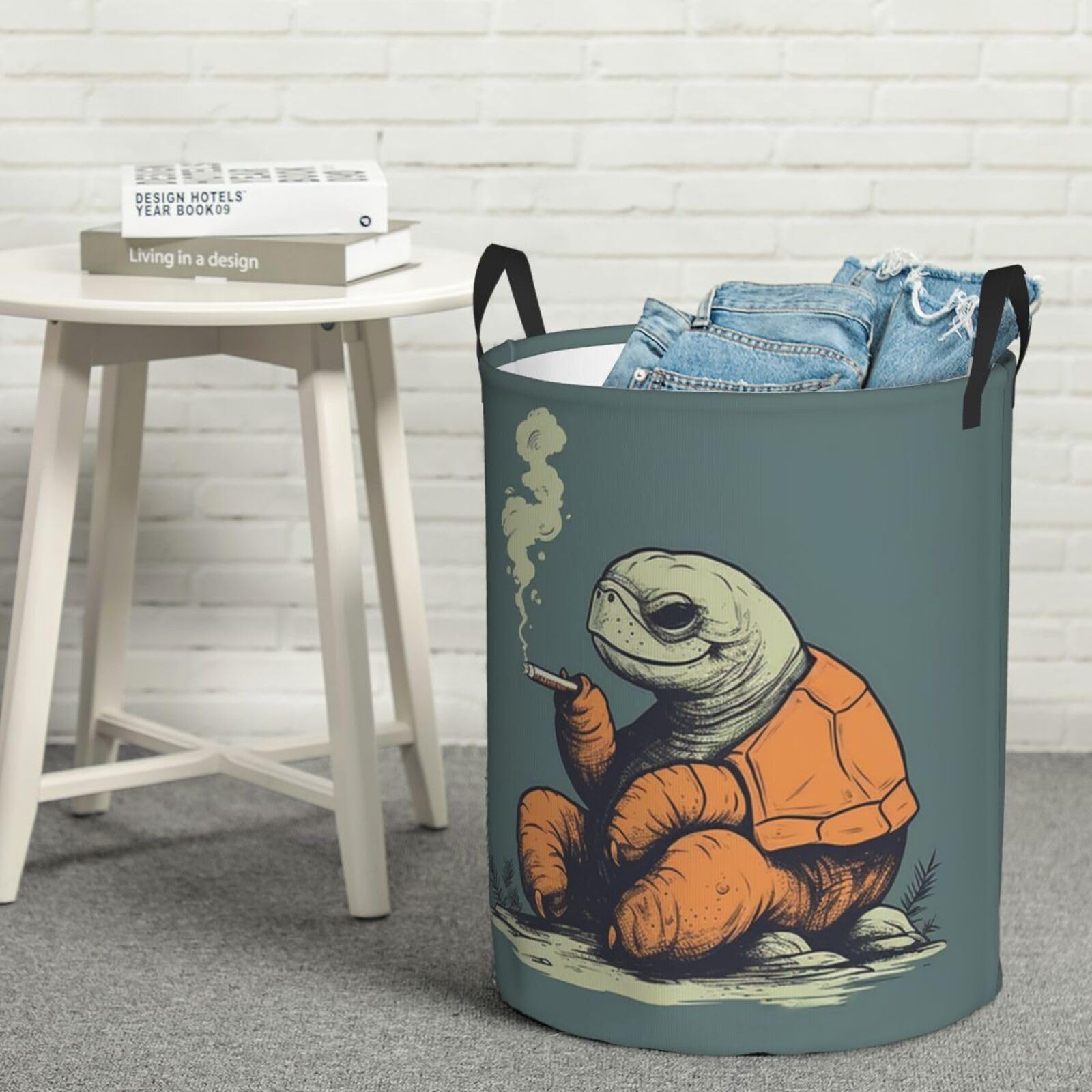 Panier à linge tortue imperméable : rangement haut de gamme pliable