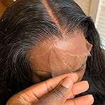 BEEOS True 180% Density 5x5 SKINLIKE Real HD Lace Closure Wig, Pre-plucked Bleached All Knots Body Wave 0.10mm Ultra-thin Invisible Lace Wig Brazilian Human Hair 22 Inch