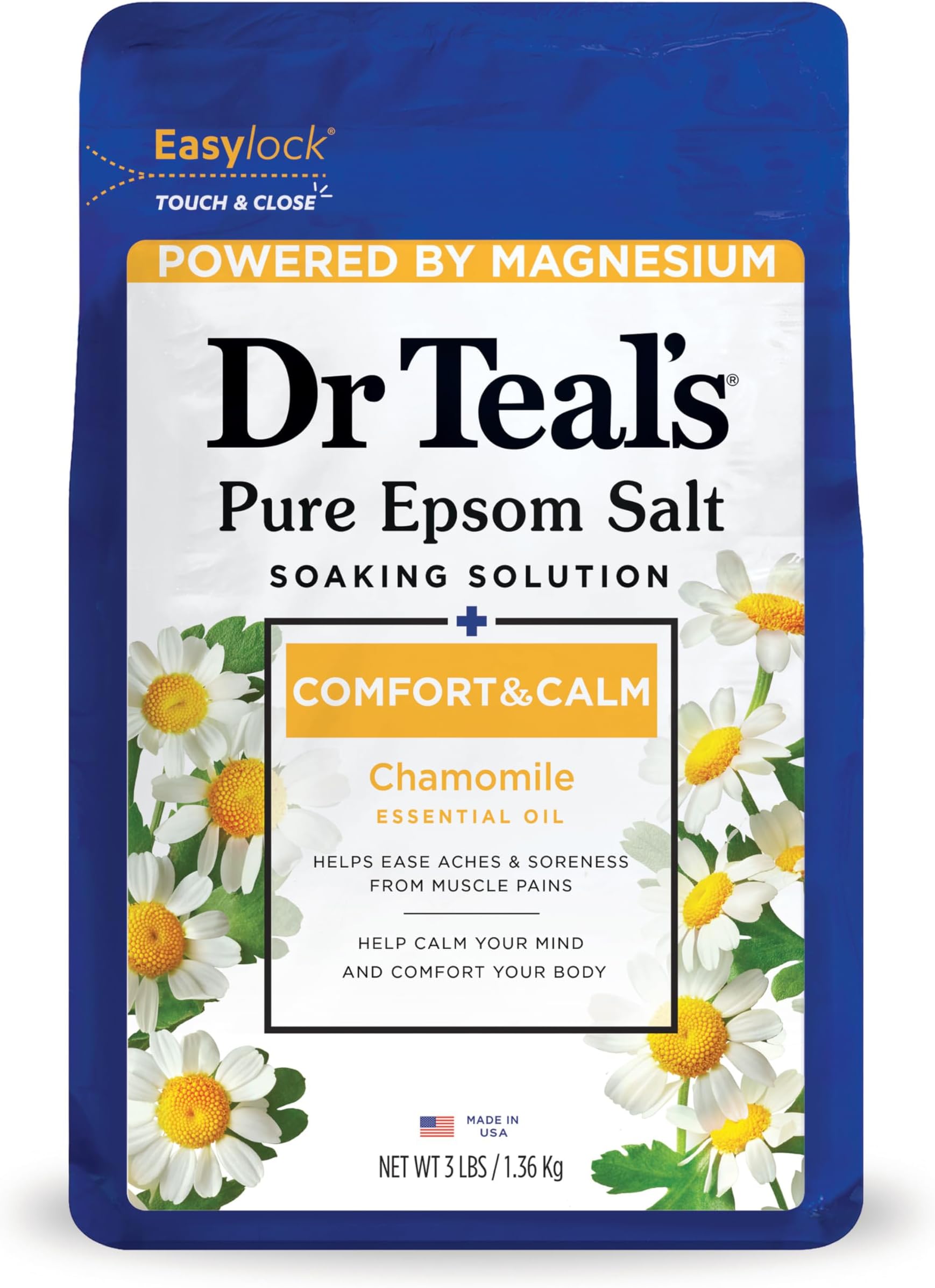 Epsom Salt Soaking Solution, Chamomile, 48 Oz