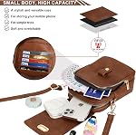 Leathario Crossbody Bag for Women, Vegan Leather Phone Purse, Cell Phone Bag, Travel Cross Body Shoulder Purse and Wallet