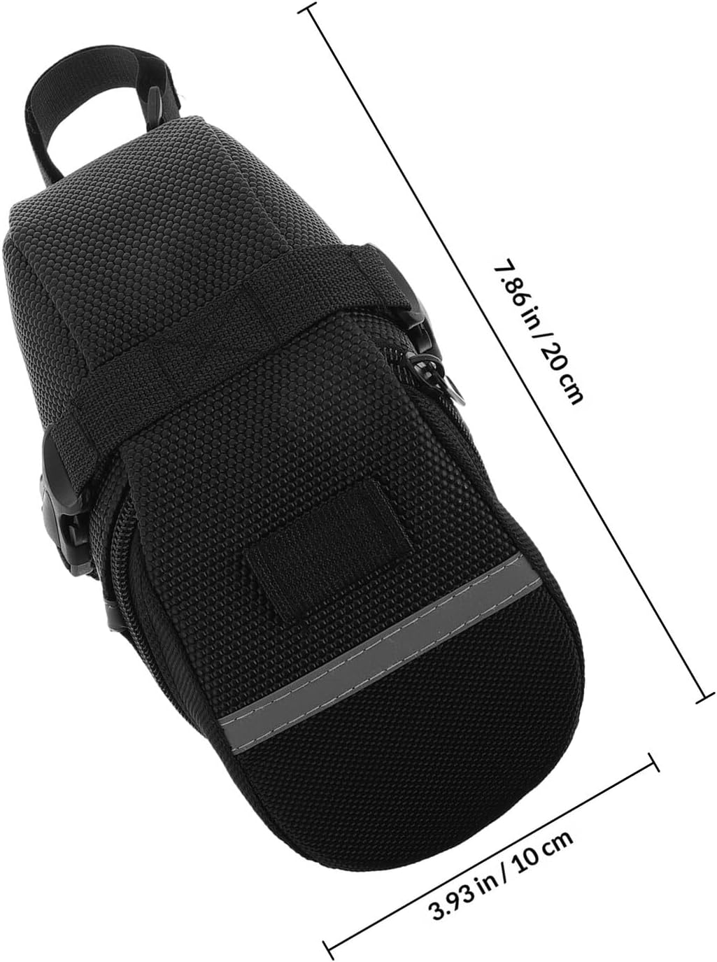 Bike Seat Bag Waterproof Bicycle Saddle Pouch under Seat Storage Nylon Outdoor Cycling Saddle Pack for Mountain Road Bikes with Tool Compartment
