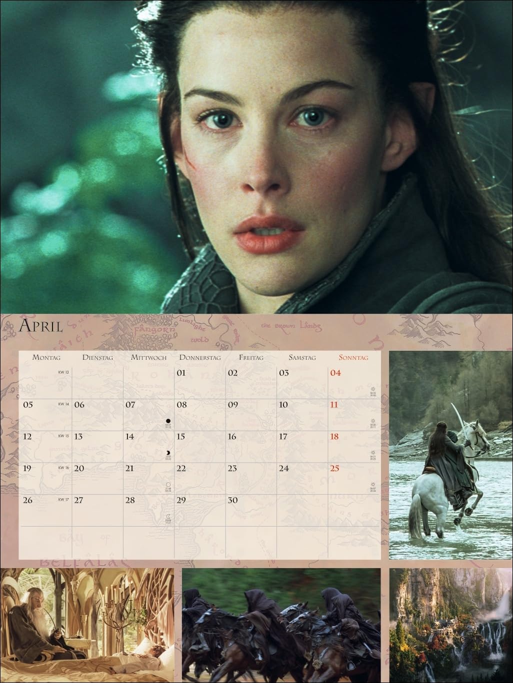 Der Herr der Ringe Broschur XL Kalender 2027: Wandkalender mit fesselnden Filmszenen aus der erfolgreichsten Filmtrilogie. Broschürenkalender 2027 mit Poster zum Heraustrennen.