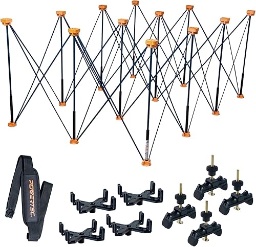 POWERTEC Arachni-Flex - Banco de trabajo portátil plegable de 4 x 6 pies, base de mesa de trabajo plegable resistente, capacidad de 4500 libras,