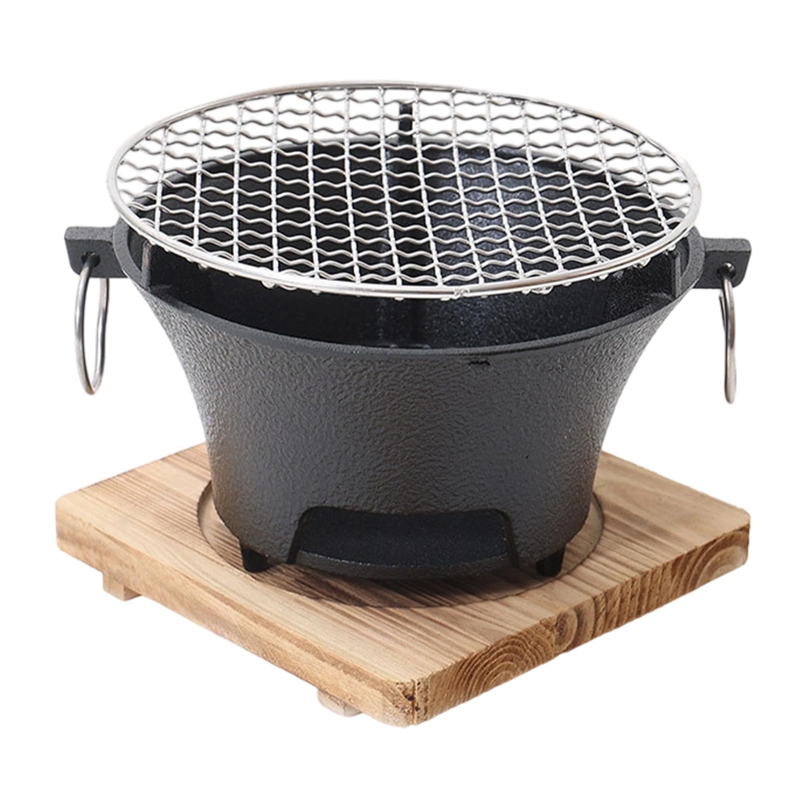 Tsophreniq User Friendly Worktop Barbecue Japanese Plan Detachable Grate Wrought Iron for Simple Maintenance Cleaning Compact and Permanent Indoor