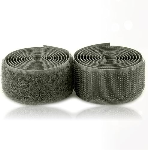 Cinta de velcro verde follaje de 1 pulgada de ancho para coser, sin adhesivo, de 1 yarda de longitud, cinta de velcro de nailon verde, juego de