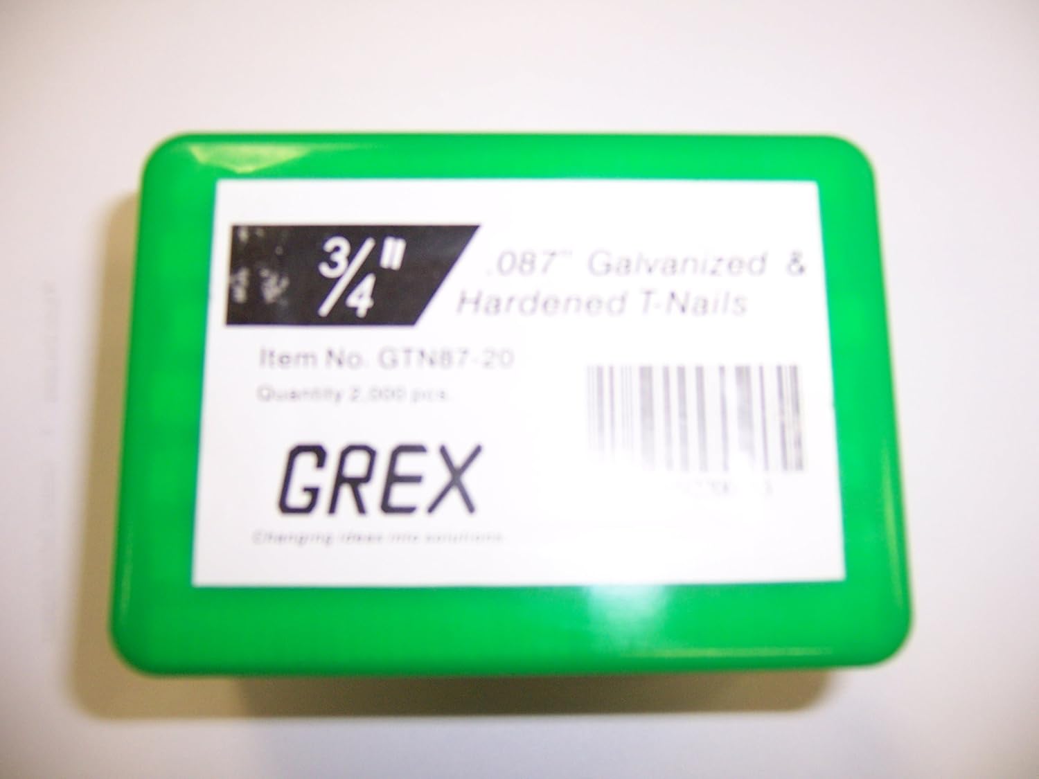 GREX GTN87-20 3/4" GALVANIZED & HARDENED T-NAILS