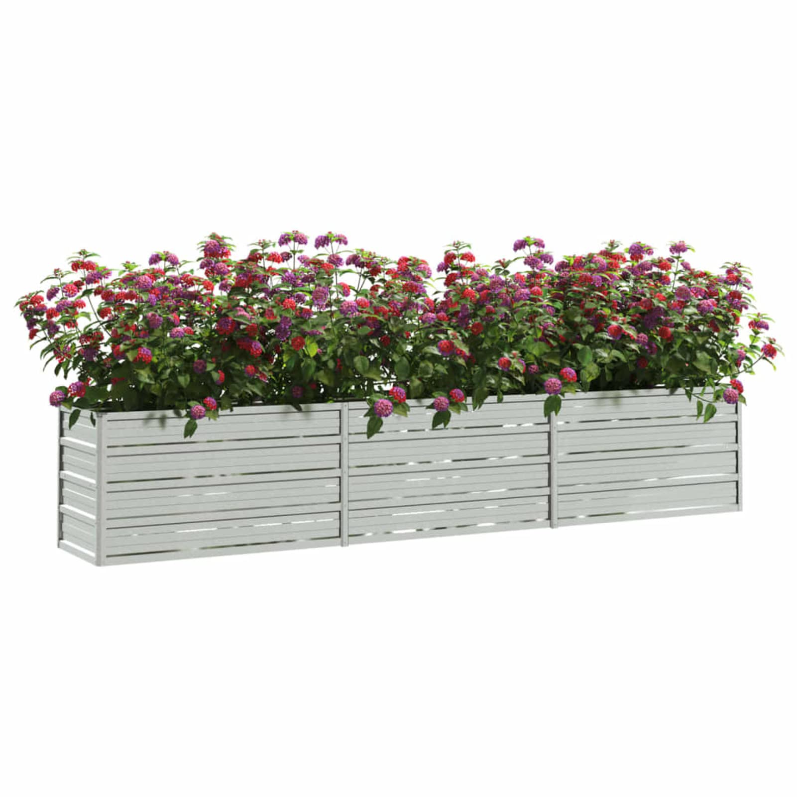 Tidyard Galvanised Steel Raised Garden Bed Planter - Deep Wide Outdoor Decor for Vegetables Flowers Herbs Model316889