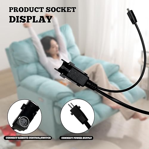 Miniatura 4 de Kroshine Motor reclinable eléctrico de repuesto con cable modelo ML18-017 Actuador lineal para sofá, silla elevadora, sofá, asiento de masaje,