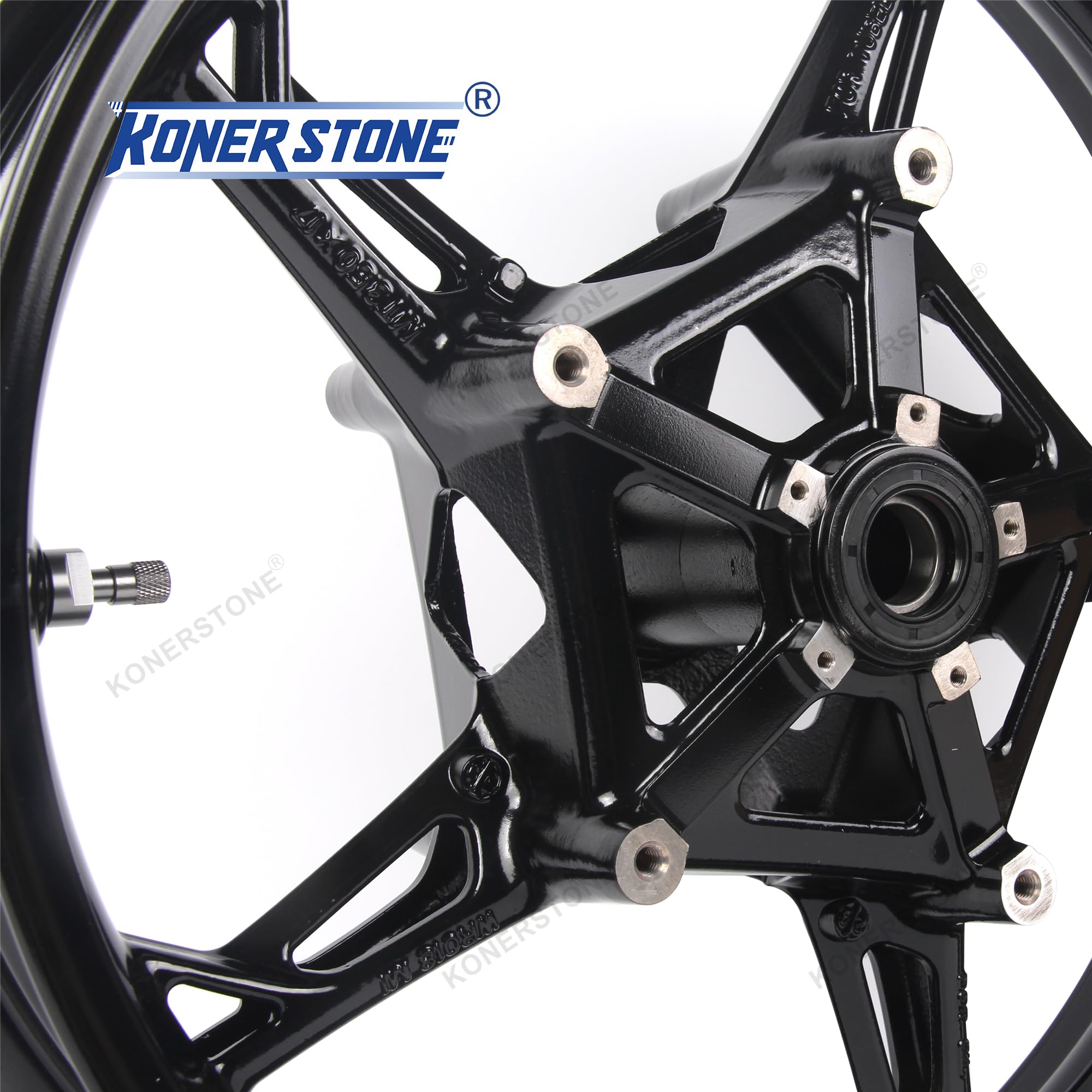 Vorderrad Felge für BMW S1000RR 2019-2024 / S1000R 2019-2024 / S1000 XR 2019-2024 3,5 x 17 Zoll glänzend schwarz Motorradzubehör 2020 2021 2022 2023