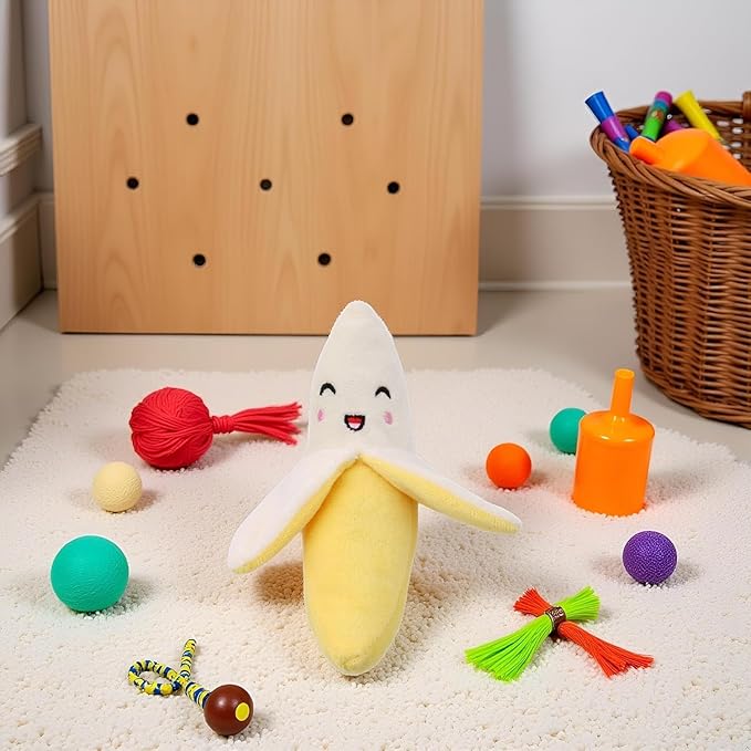 Juguete para Perro Plátano de Peluche con Chirriador miniatura 3